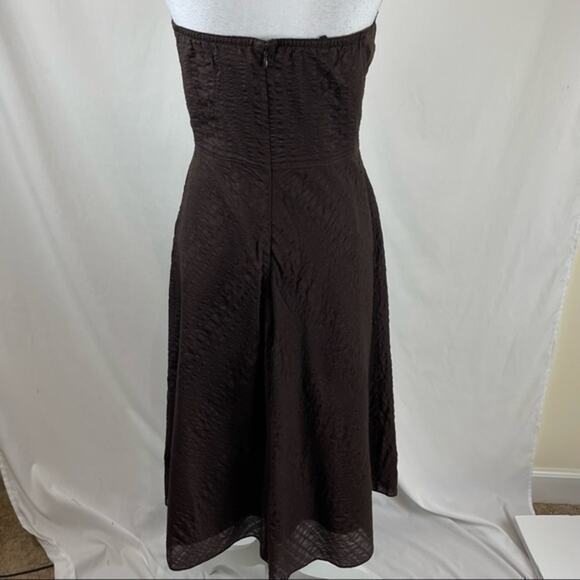 J‎ Crew Strapless Brown Dress Size 8 - Picture 5 of 10